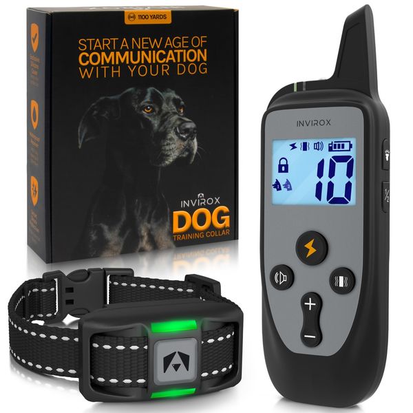 INVIROX Dog Training Collar [2025 Edition] 123 Levels Dog Training Collar wit...