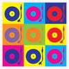 Vinyl Record Player Turntable Pop Art Window Bumper Sticker Decal 5"