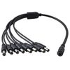 12V DC 5A Power Supply Adapter with 8Port Splitter Security Camera for Night Owl