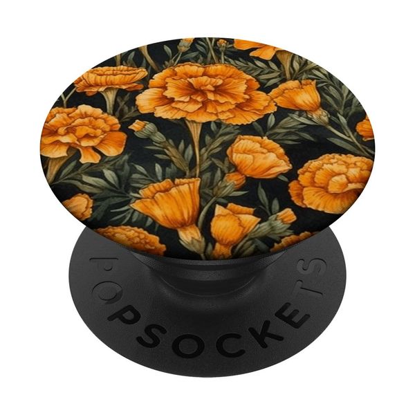 Ringelblume Aquarell Wildblumenmuster Grafik PopSockets mit austauschbarem PopGrip