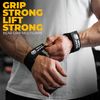 BEAR GRIP Multi Grip Straps/Hooks, Premium Heavy duty weight lifting straps/gloves (Large Rubber)