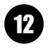 Number Twelve Numeral 12 Plain White Numbers PopSockets Swappable PopGrip