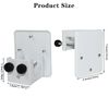 2 Pack Gutter Mount Bracket Compatible with Eufy SoloCam S340/SoloCam E30/ Eufy 4G LTE Cam S330,Solar Security Camera,No Drill Installation Camera Gutter Mount for Outdoor