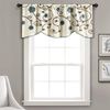 Lush Decor Royal Garden Window Treatment Valance, Blue
