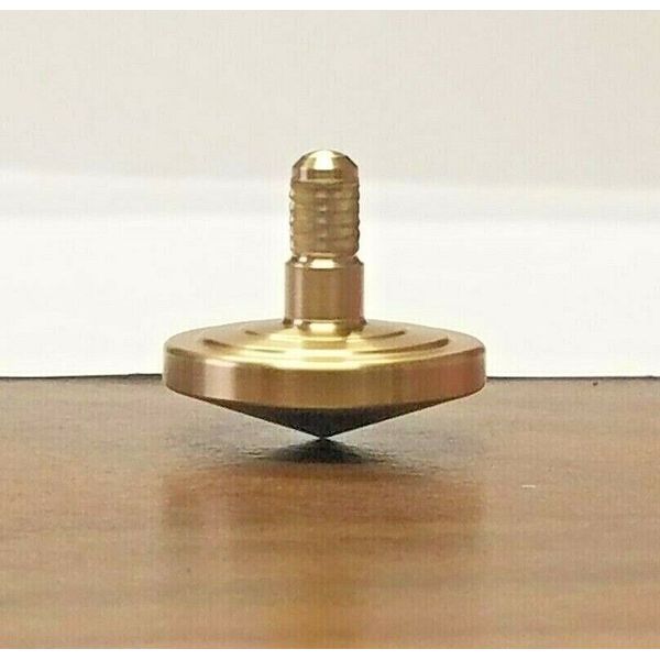 METAL SPINNING TOP * SOLID BRASS * MADE IN THE USA* FREE SHIPPING* HIGH QUALITY*