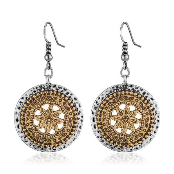 LILIE&WHITE Retro Flower Style Dangle Drop Earrings for Women Trendy Dangle Earrings Bohemian Drop Earrings Hypoallergenic Dangle Earrings Gift for Women