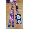 SpiriuS Lanyard Neck Strap with Unique Badge Holder (Unique Multi Daisies)