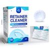 Retainer & Denture Cleaner Tablets - 4 Months Supply (120 pcs) Dental Retainers for Aligner - Mouth & Night Guards - False Teeth Whitening - Removes Odor & Plaque (120 Pcs)