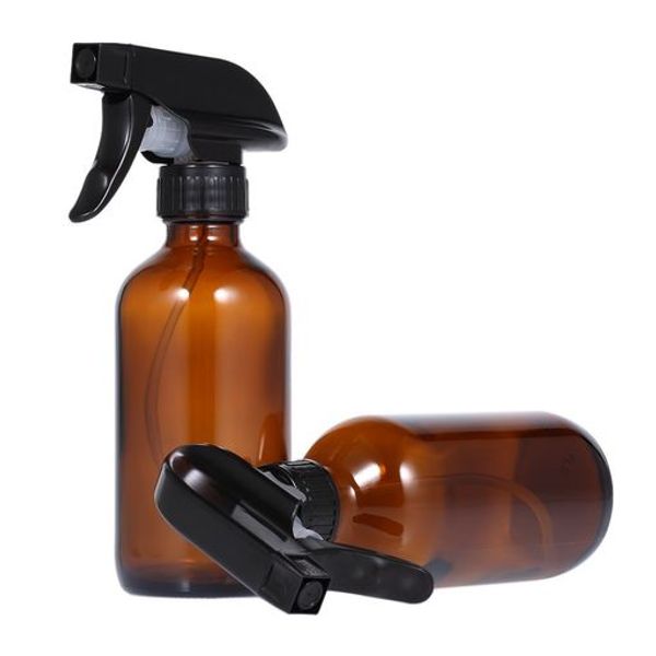 DECDEAL Blackout Spray Bottle, Spray Container, 2 Pieces, 8 oz, Glass Sprayer, Refillable Bottle, Bottle Cap Included, Multifunctional, Lightweight, Portable, For Travel, Beauty Salons, For Plants, Cleaning