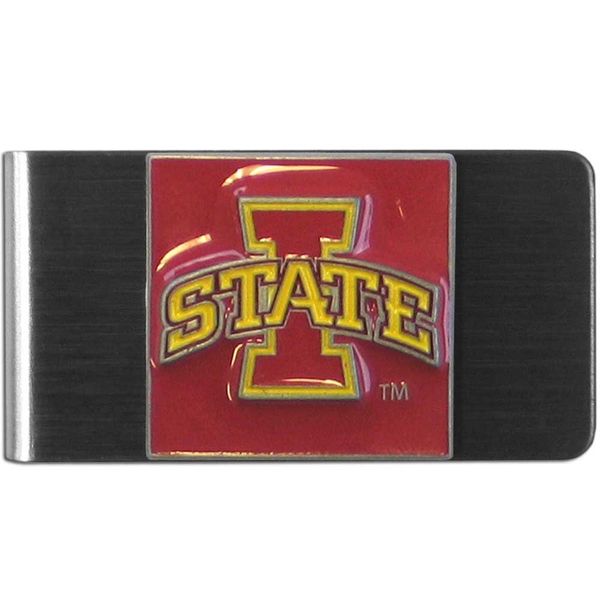 NCAA Siskiyou Sports Mens Iowa State Cyclones Steel Money Clip One Size Team Color