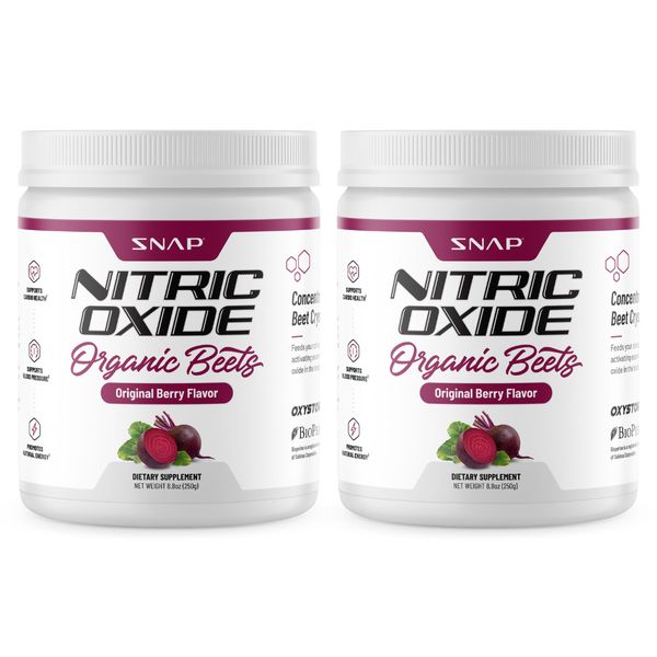 Nitric Oxide Organic Beet Root Powder Super Beets Superfood, 2 Pack Original