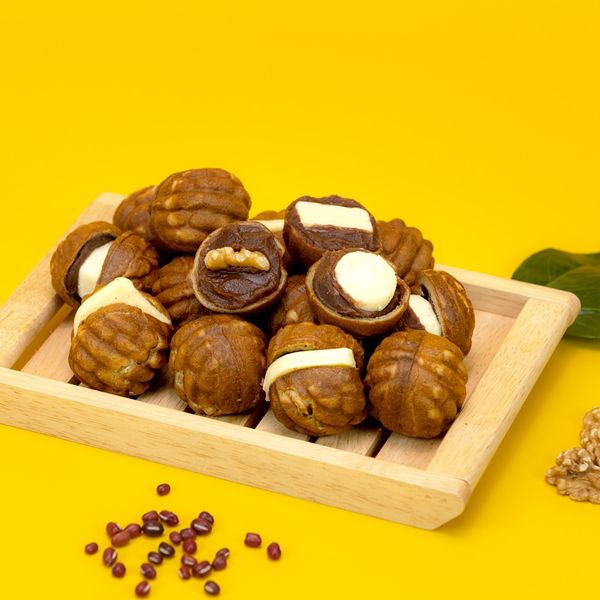 Hoyundang Delicious Walnut Snacks Sweet Butter Cream Cheese Popular Snack Gift Walnut Snacks Rye Walnut, 36 pieces, mixed
