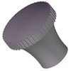 Pull Knob, 1 in, 1/4-20, Dia 1 in