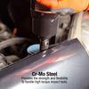 SUNEX TOOLS 2640, 1/2 Inch Drive Impact Socket Set, 19-Piece, SAE, 3/8 Inch – 1-1/2 Inch, Cr-Mo Alloy Steel, Radius Corner Design, Dual Size Markings, Heavy Duty Storage Case, Meets ANSI Standards