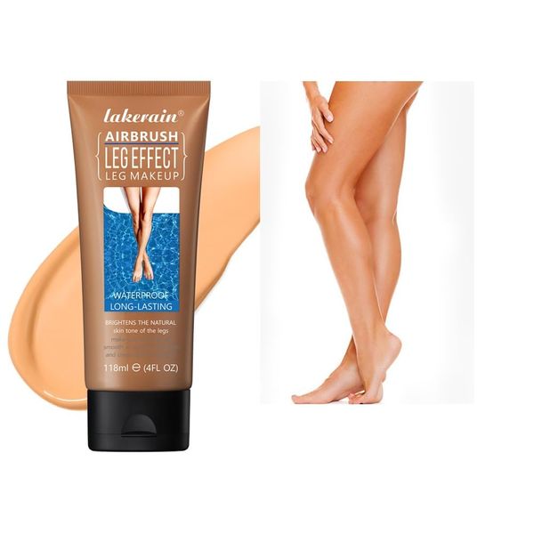 Bein Makeup Lotion, Airbrush Beine, Körper Makeup Foundation, wasserfest kein Transfer, Bein und Körper Narbenabdeckung Makeup für Tattoo Cover Up, Long Last Body Foundation,118ml #3 BRONZE