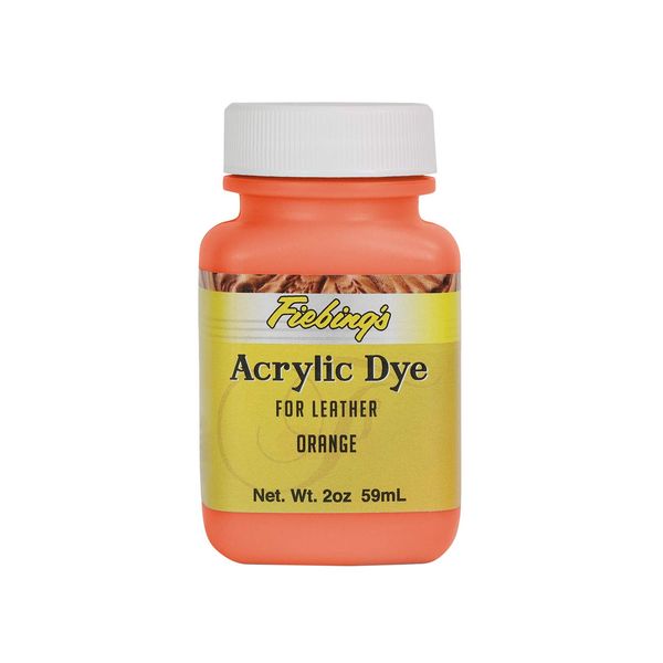 Fiebings Acrylic Leather Paint Dye (Orange)