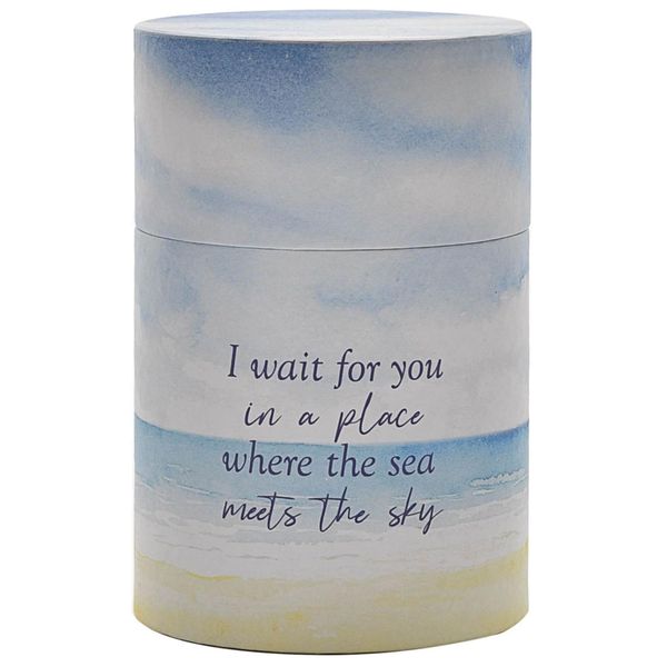 Widdle Gifts Scatter Tube, Cremation Urn, Scattering Ashes Urn - 12cm Scatter Tube - Design - I Wait For You