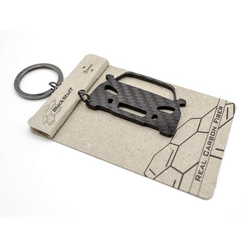 BlackStuff Carbon Fiber Keychain Keyring Ring Holder Compatible with S2000 BS-114