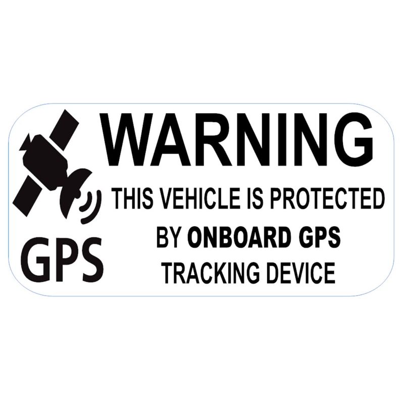 Warning GPS Tracker Fitted Car Window Caravan Campervan Motorhome ...