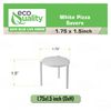 EcoQuality Tabletop Pizza Stand - White Plastic Tripod Stack, Disposable Pizza Saver for Boxes, Takeout & Restaurant (100)