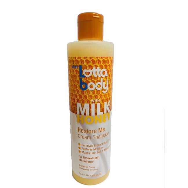 Lotta Body With Milk Honey Restore Me Cream Shampoo 10.1 Oz