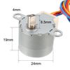 sourcing map 24BYJ48 DC 12V Reduction Stepper Motor Micro Reducer Stepping Motor 4-Phase 5-Wire