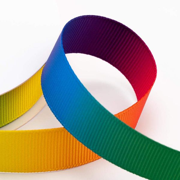 Rainbow Ribbon 38mm Grosgrain x 10 Metres