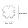 WDYJMALL Shamrock Four Petal Flower Cookie Cutter
