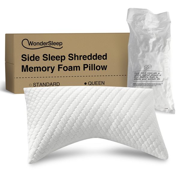 WonderSleep Sleep Pillow for Side & Back Sleeper Good Neck/Shoulder Paint, Queen