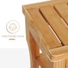 2 Tier Bamboo Bathroom Stool Spa Shower Stool Seat Organizer Stand