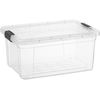 Superio Clear Storage Bin with Lid, Plastic Storage Box for Home- 21 Quart