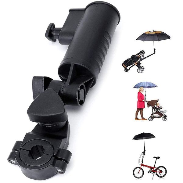 Golf Umbrella Holder Umbrella Stand Golf Cart Stroller Umbrella Holder (Black, 1 Pack)