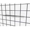 FixtureDisplays® 4"x10" Gridwall Flat Clear Plexiglass Acrylic Display Shoe Shelf Panel for Gridwall 15567-NPF-SL