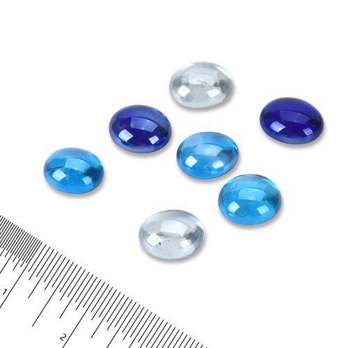 Blended Fire Glass Beads for Outdoor Fireplace Pit/Table  3/4 Inch Glass 10 lbs