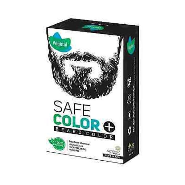 Certified Organic Chemical & Allergy Free Bio Natural Beard Hair Black Color USA