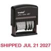 Trodat Rotating Stock Message Phrase Dater Self-Inking Stamp (RED)