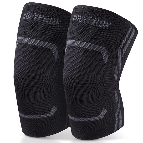 Knee Compression Sleeves for Men and Women, Knee Support Brace for Running and Workout (XL)