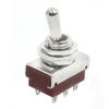 uxcell Toggle Switch DPDT Latch 6 Pin AC 250V 5A 2 Position Double Pole Double Throw