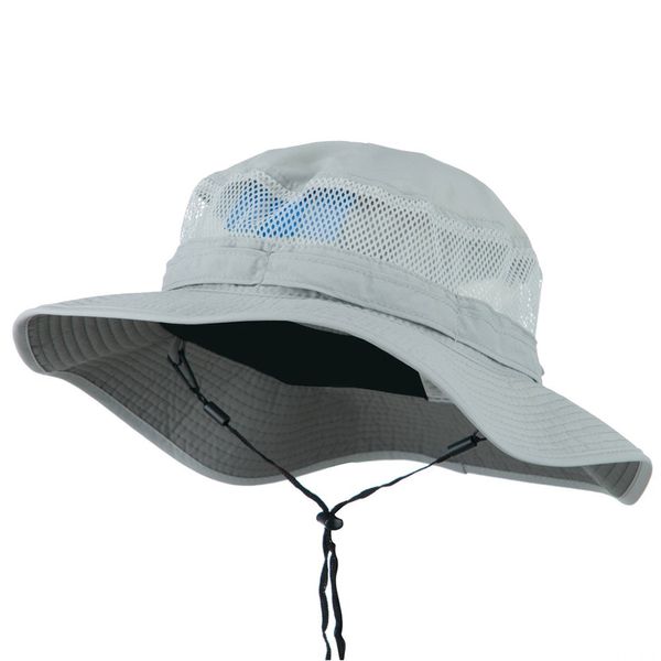 e4Hats.com Big Size Taslon UV Bucket Hat - Grey 2XL-3XL