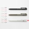Pentel BXAW355W Calme Multi-Functional Ballpoint Pen, 0.5, Sharp 0.5, Grayish, White