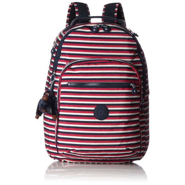 Kipling CLAS Seoul School Backpack, 45 cm, 25 Litre, Sugar Stripes
