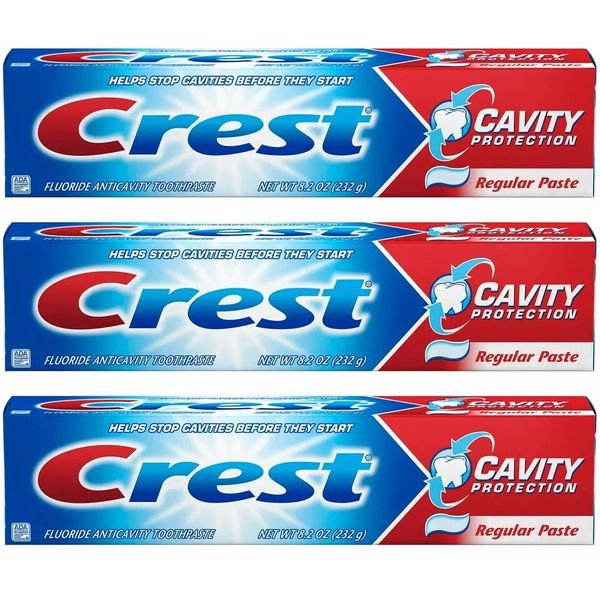 Crest Toothpaste Liquid Gel Cavity Protection, Regular, 8.2oz each * 3-Pack*