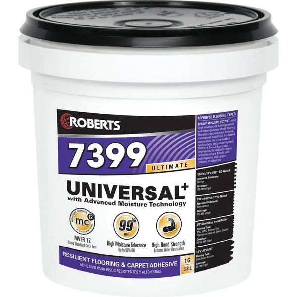 Roberts 7399+ Universal Flooring Adhesive 4 gallon