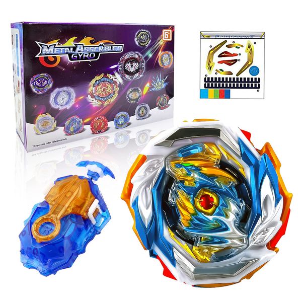 Acebwhtoy Bey Arena Blade Burst Turbo Set, 4D Metall Fusion Kampfkreisel mit Starter, Kinder Spielzeug Kreisel Geschenk für Weihnachten, Geburtstag, Kinder Spielzeug Jungen 6 Jahre+