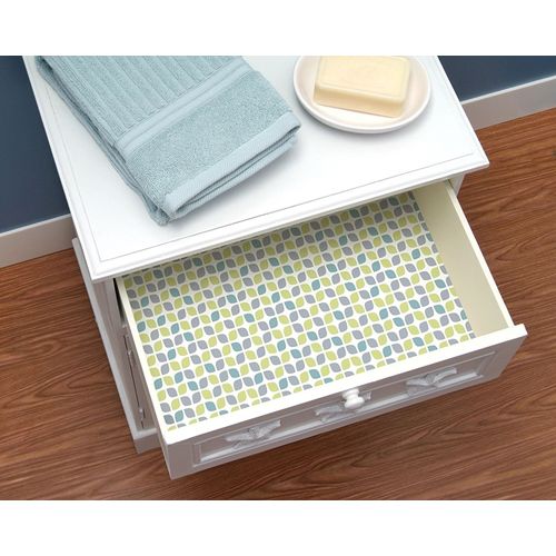 Magic Cover Premium Adhesive Vinyl Contact Shelf Liner and Drawer Liner, 18"x9', Cardiff Gray