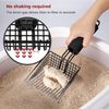 BasicForm Metal Cat Litter Scoop - Fast Sifting Deep Shovel with Comfy Handle, Designed for Multi-Cat Owners