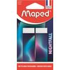 MAPED - Pack of 2 Nightfall Erasers - Dust-Free - PVC Free