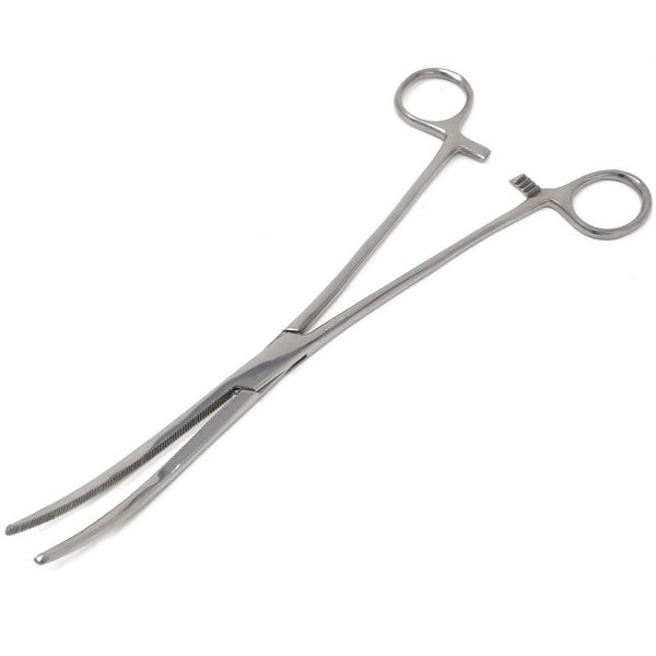 HEAVY DUTY 12" Curved PEAN Hemostat Forceps Locking Clamps FULL SERRATED JAWS