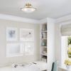 Livex Lighting 4824-91 Newburgh 3-Light Ceiling Mount, Brushed Nickel