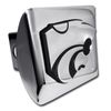 Kansas State K-State Chrome Metal Hitch Cover